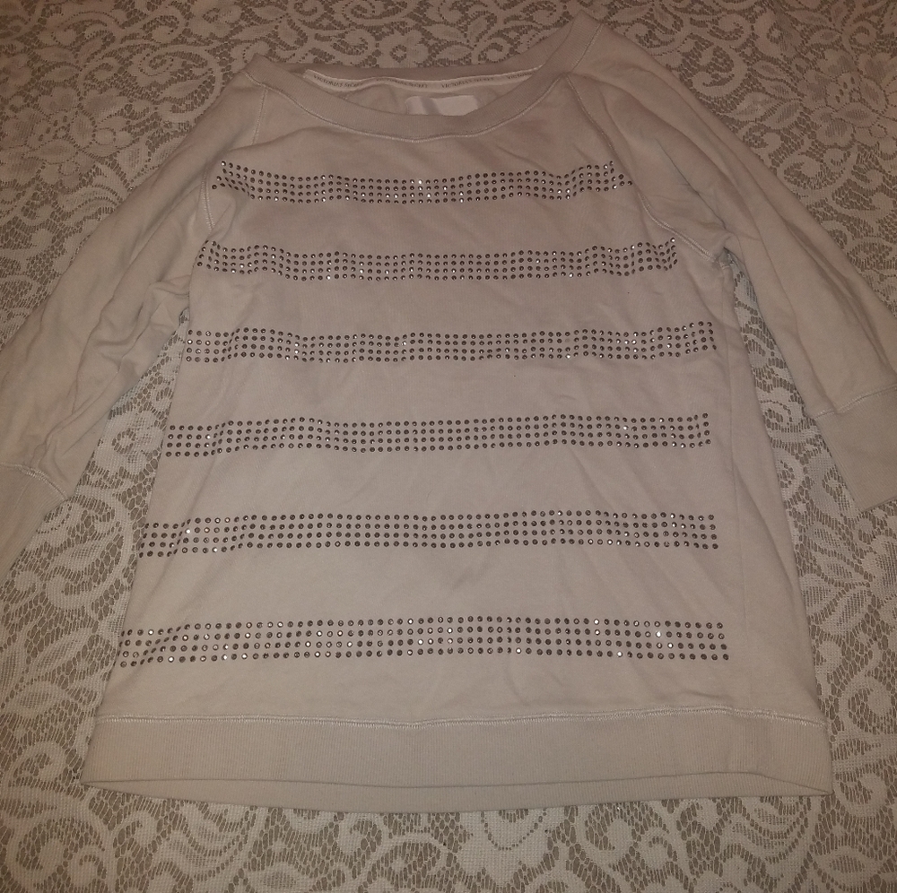 Victoria secret cropped sleeve sweater